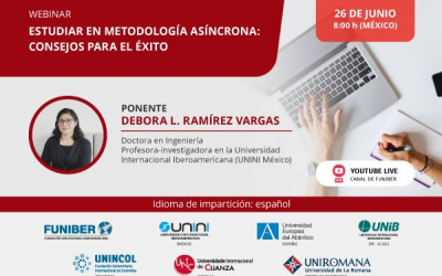UNIB organiza el webinar «Estudiar en metodología asíncrona: consejos para el éxito»